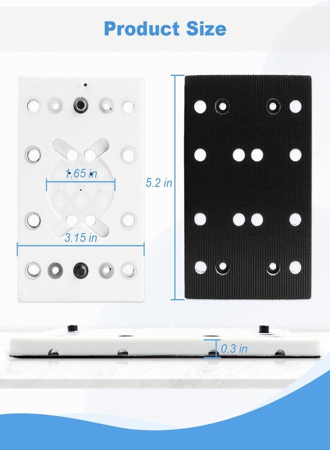 YIGUCS 489252 RTS 400 Replacement Pad 80mm X 130mm (3 5/32 x 5 1/4 in) Soft 12 Holes Fits for RTS 400 RS 400 RTSC 400 Random Orbit Sanders - Image 5