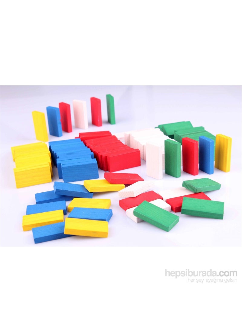 Wooden Toys 100 Pcs Wooden Domino Set  - Image 1