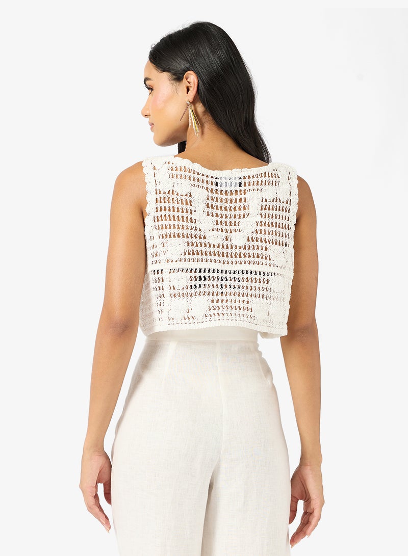 ELLA Crochet Top Beachwear - Image 2