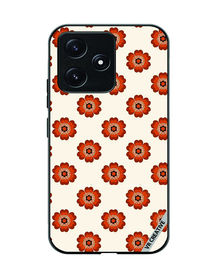 VR CREATIVE Protective Case Cover For Xiaomi Poco M6 Pro 5G Flower Design Multicolour - Image 1
