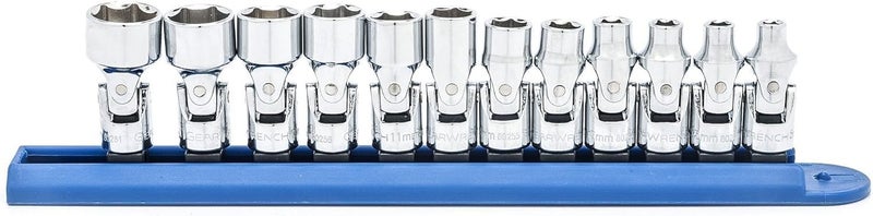 GEARWRENCH 12 Pc. 1/4" Drive 6 Pt. Flex Socket Set, Metric - 80311 - Image 1