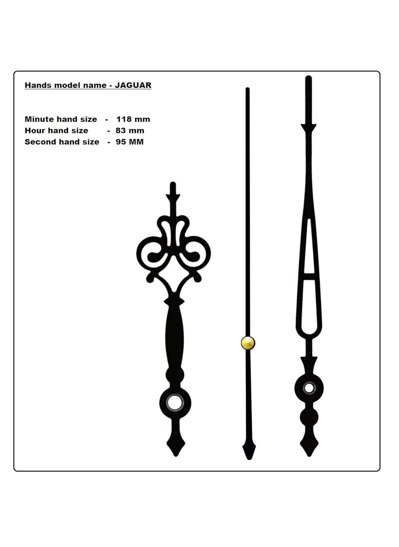 KEDAR KEDAR Ajanta Quartz Ticking Movement Machine for Wall Clock with Fancy Needles Made in India 34  - Image 2