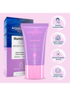 Aqualogica Illuminate+ Lush Strobe Cream With Wild Berries And Alpha Arbutin - 30G  - Image 2