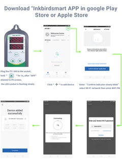 INKBIRD INKBIRD Digital WiFi Thermostat Heating and Cooling Control Temperature Controller ITC-308-WIFI Wireless Thermostat with Temperature Graph for Greenhouse Hydroponics Heat Mat Reptile Incubation  - Image 4