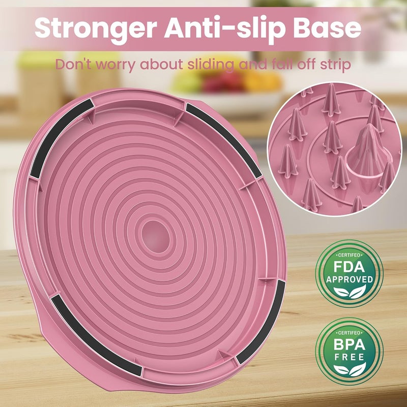 Beiyunee Chicken Shredder Tool Twist Large - 10'' Pro Meat Shredders for Chicken Breast,Visible Kitchen Gadgets Grinder Machine with Brush,Strong Anti-Slip Strip,Ergonomic Handle,BPA Free (Purple) - Image 4