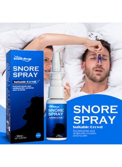 SOUTH MOON Snore Spray, Fast Snore Stopper Drops For Better Sleep, Natural Breathing Relief, Helps Open The Throat And Air Passage While Sleeping, No Pain, Natural Anti Snoring Solution 30ML  - Image 1