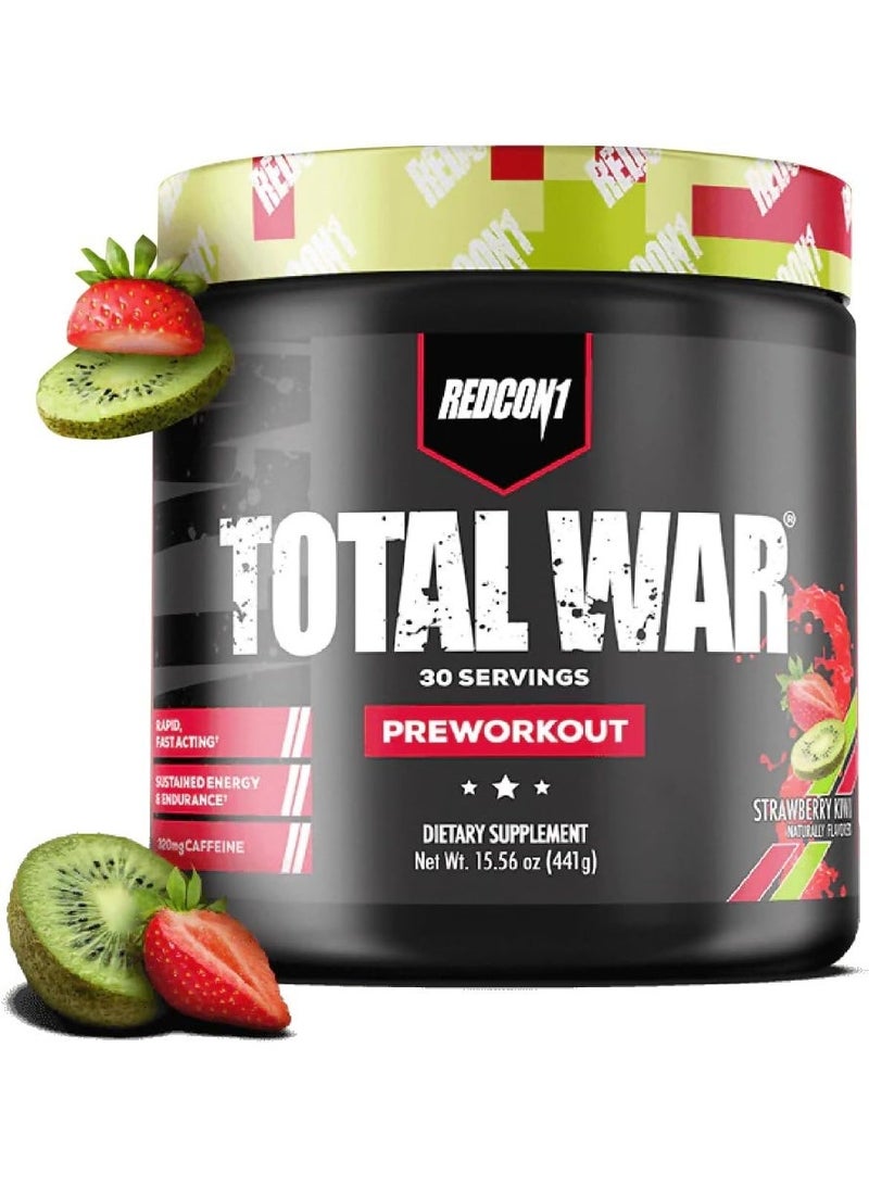RedCon1 Total War Pre-Workout Strawberry Kiwi 30 Servings - Image 1
