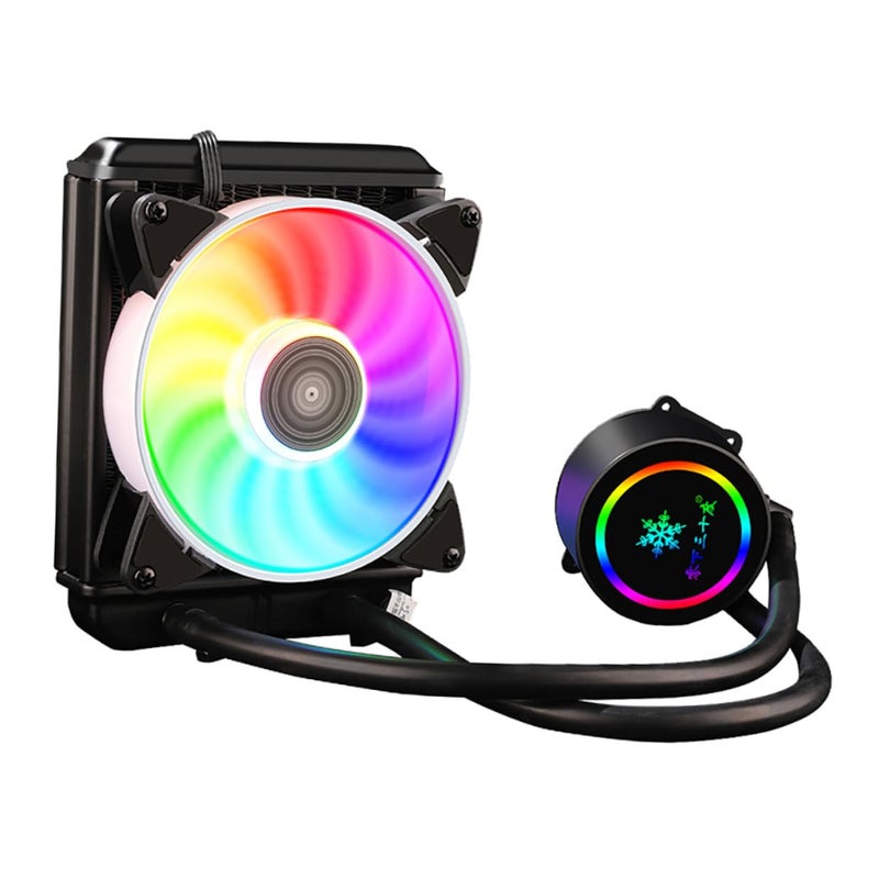 120mm Liquid CPU Cooler Radiator with Fan for Gaming Desktop PC Efficient Heat Dissipation - Image 1