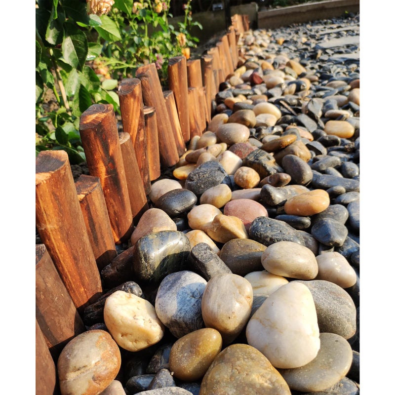 FANTIAN 5 lbs River Rocks Pebbles for Indoor Plants, Decorative Mixed Color River Rocks for Potted Plants Landscaping Fish Tank Patio Garden Vase Fountain and Outdoor Decorative Stones - Image 4