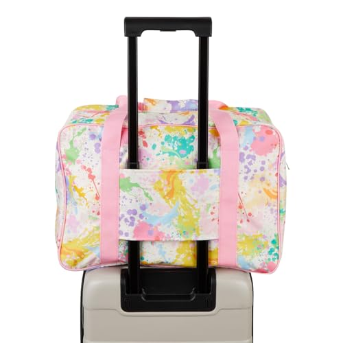 Bright Creations Sewing Machine Bag & Case - 18.1 x 9.4 x 12.2 in, Pastel Watercolor, Multicolor - Carrying Case For Sewing Machine With Zippered Organizer Pockets - Image 5
