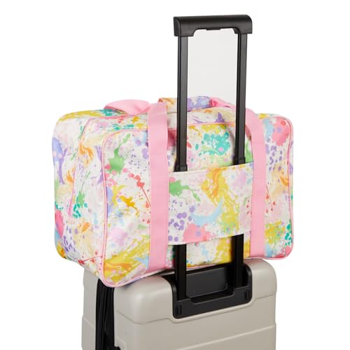 Bright Creations Sewing Machine Bag & Case - 18.1 x 9.4 x 12.2 in, Pastel Watercolor, Multicolor - Carrying Case For Sewing Machine With Zippered Organizer Pockets - Image 4
