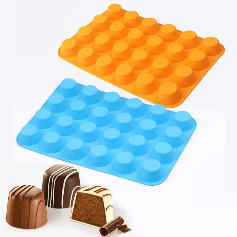 Cozihom Silicone Muffin Pan  Cupcake Pan  24 Cups  Food Grade Egg Muffin Baking Silicone Molds  Non-Stick  3 Pcs - Image 5