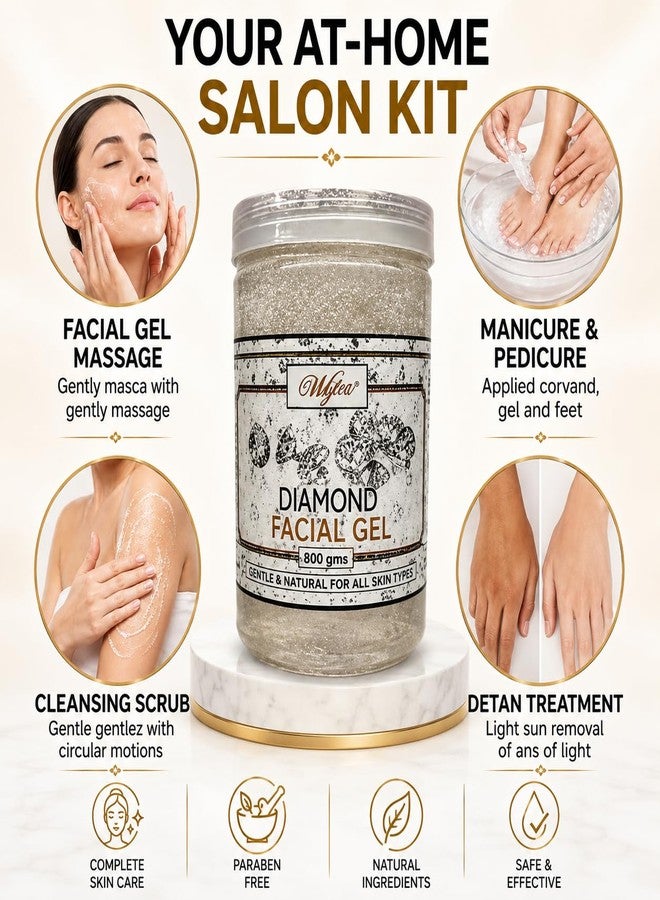 Wylco Diamond Massage Gel 800G for Face & Body| Massage Gel, Men & Women - Image 5
