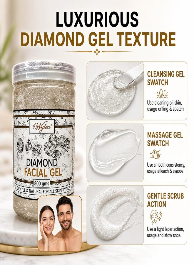 Wylco Diamond Massage Gel 800G for Face & Body| Massage Gel, Men & Women - Image 4