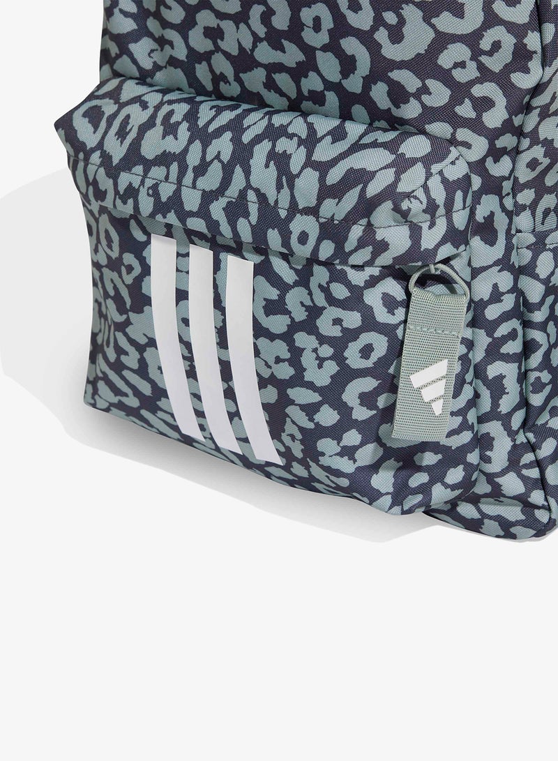 اديداس حقيبة ظهر للبنات الصغار بنقشة الفهد - Image 4