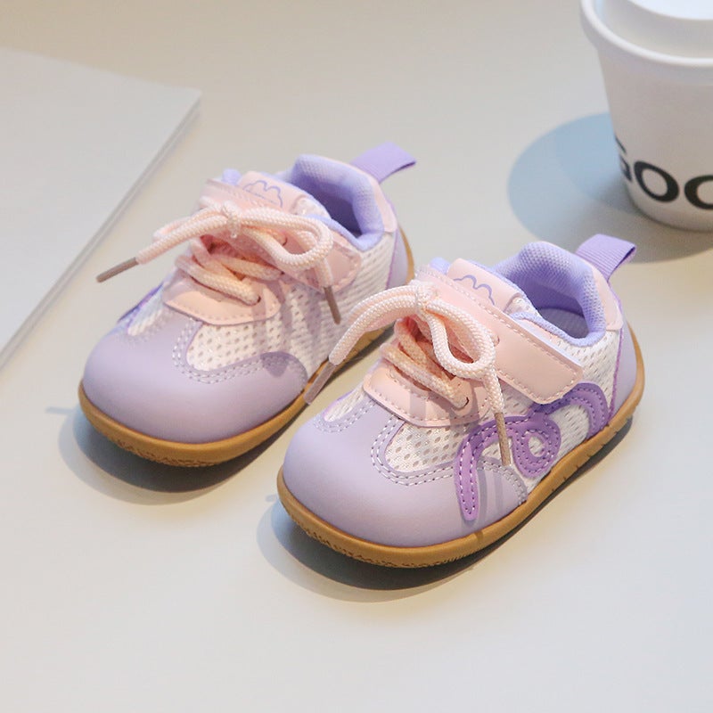 Mesh Sneakers Lightweight Flexible Sole Walking Shoes For Kids Indoor And Outdoor Activities - Image 1