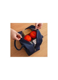 MahMir Lunch bag,lunch box bag with Insulated Material for Women, Man, Office, School, College , Beach, Picnic, Fishing, Hiking, Travel, Cooler Tote Bag (Blue)  - Image 4