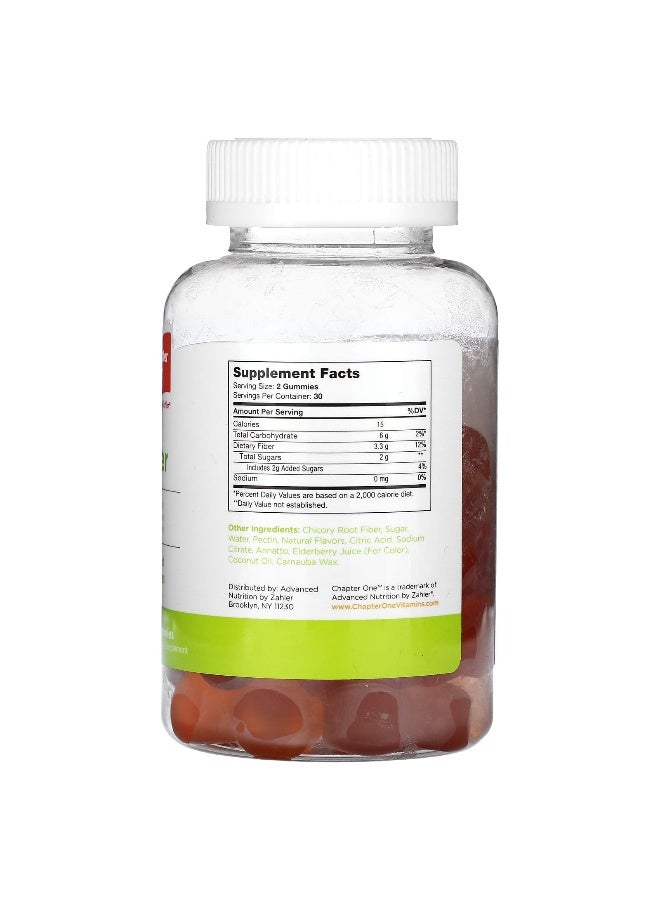 Chapter One Chapter One, F Is For Fiber, Flavored, 60 Gummies  - Image 2