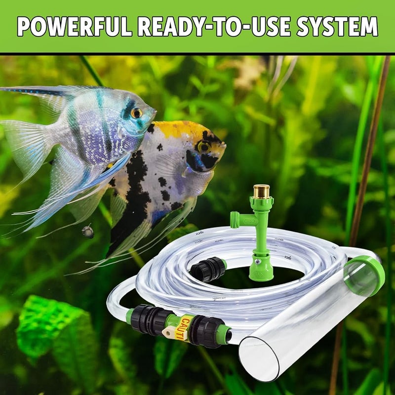 Python No Spill Clean and Fill Aquarium Maintenance System, Complete Ready-to-Use Gravel Cleaner and Water Changer for Fish Tanks, 50 Foot - Image 2