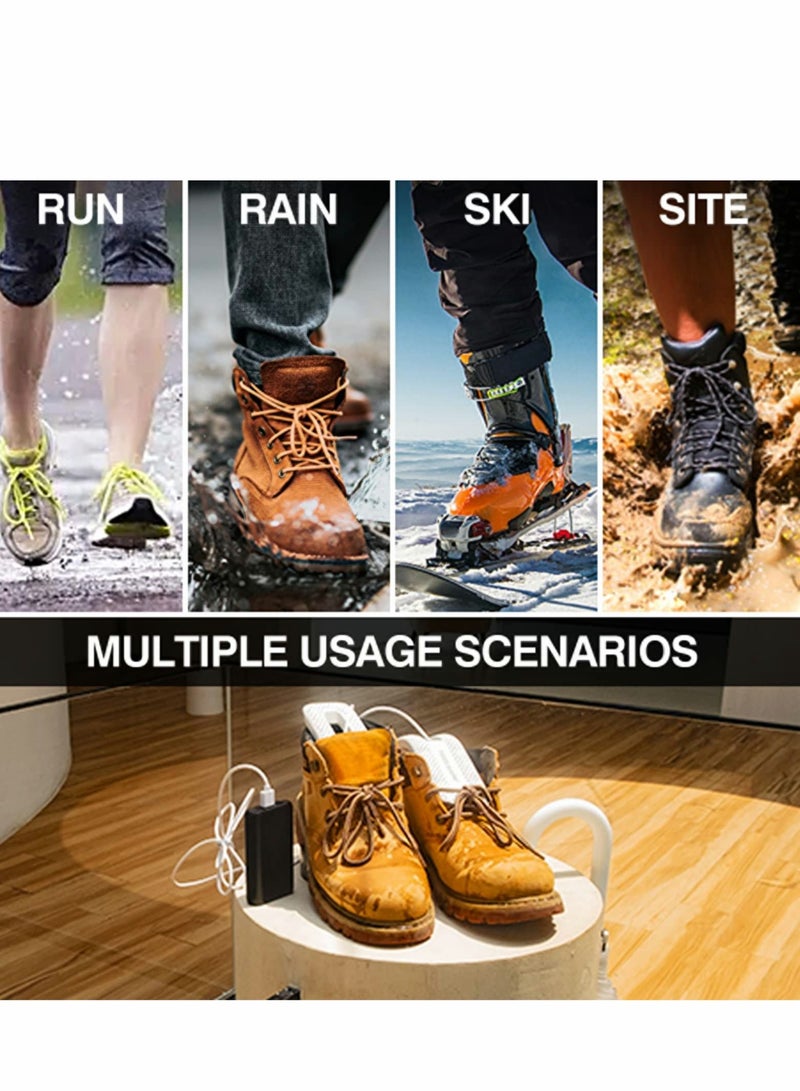 SYOSI Shoe Deodorize Dryer, Portable Footwear Dryers Machine, USB No Plugs Needed Boot Dryer for Work Boots, Ski Boots, Socks, Gloves and More Great for Travel - Image 5