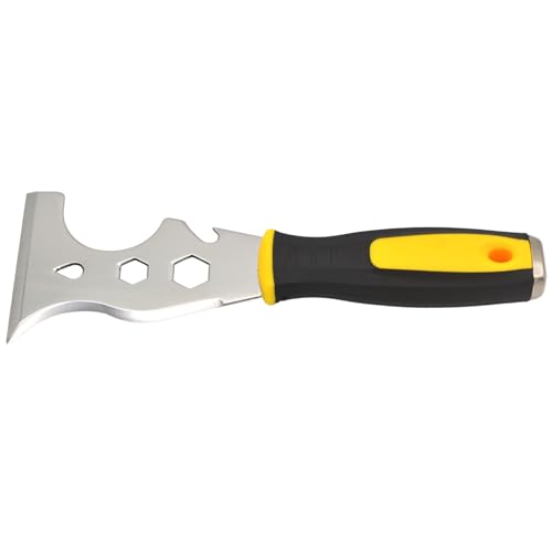 Zaptec 13 in 1 Stainless Steel Multi-Purpose Putty Knife 3" Paint Scraper, Taping Knife, Painters Tool, Paint Roller Cleaner, Straight & Curved Scraper, Hammer - Image 3