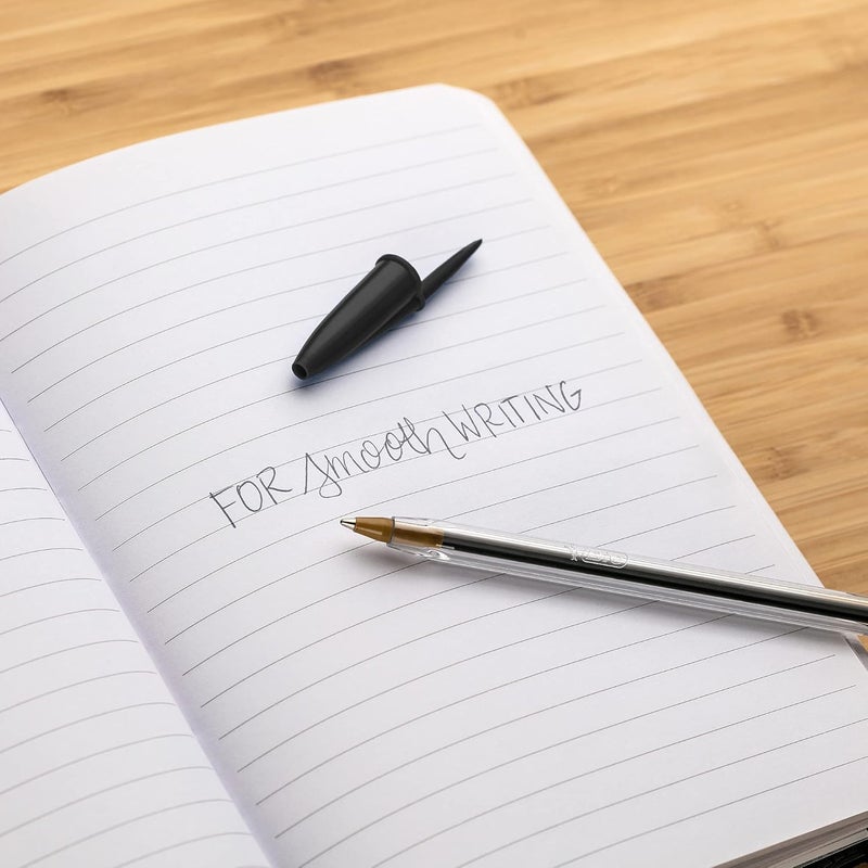 بيك قلم حبر جاف كريستال إكسترا سموث، رأس متوسط (1.0 مم)، أسود، 10 قطع، MSP101Bk - Image 5