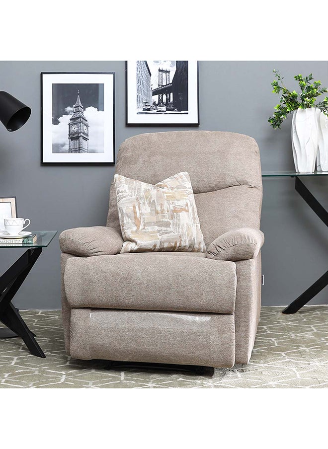 DANUBE HOME V2 Benedict 1 Seater Fabric Recliner Modern Design One Seat Relaxing Chair Living Room Furniture 86x99x99cm  - Image 1