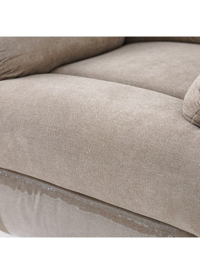 DANUBE HOME V2 Benedict 1 Seater Fabric Recliner Modern Design One Seat Relaxing Chair Living Room Furniture 86x99x99cm - Image 3