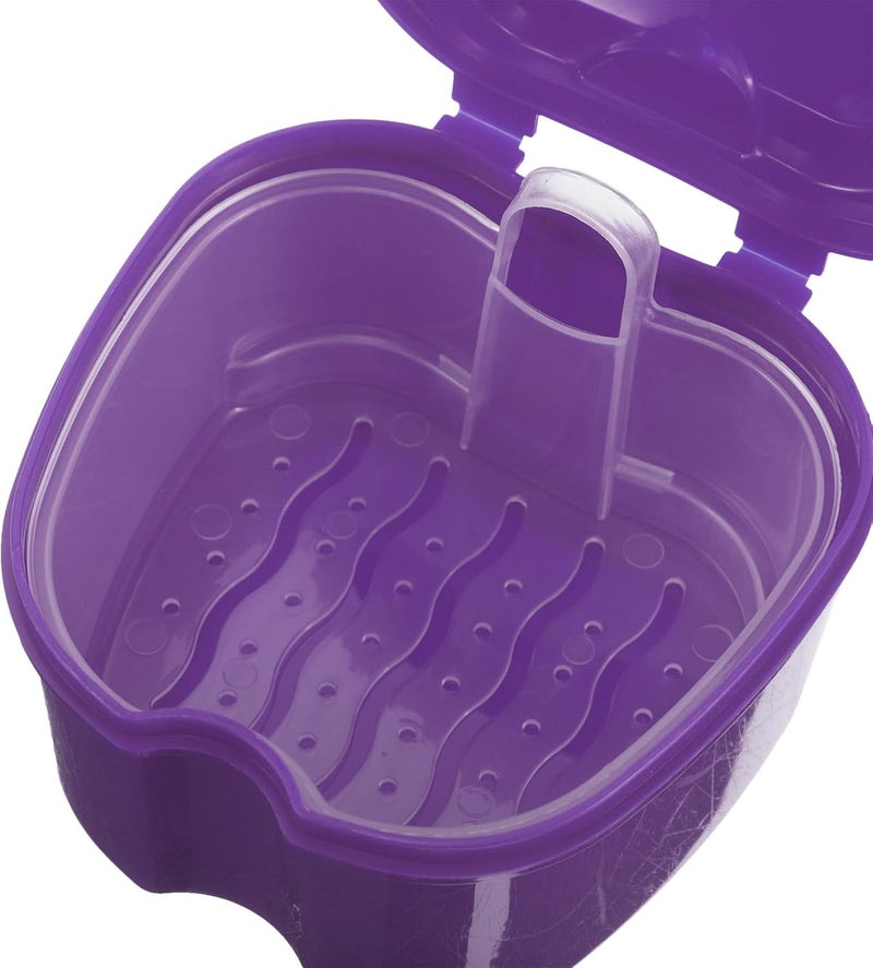1 Set Denture Brush with Case: Denture Cleaning Brush Travel Case - Compact Portable for Or Daily Storage - Image 3
