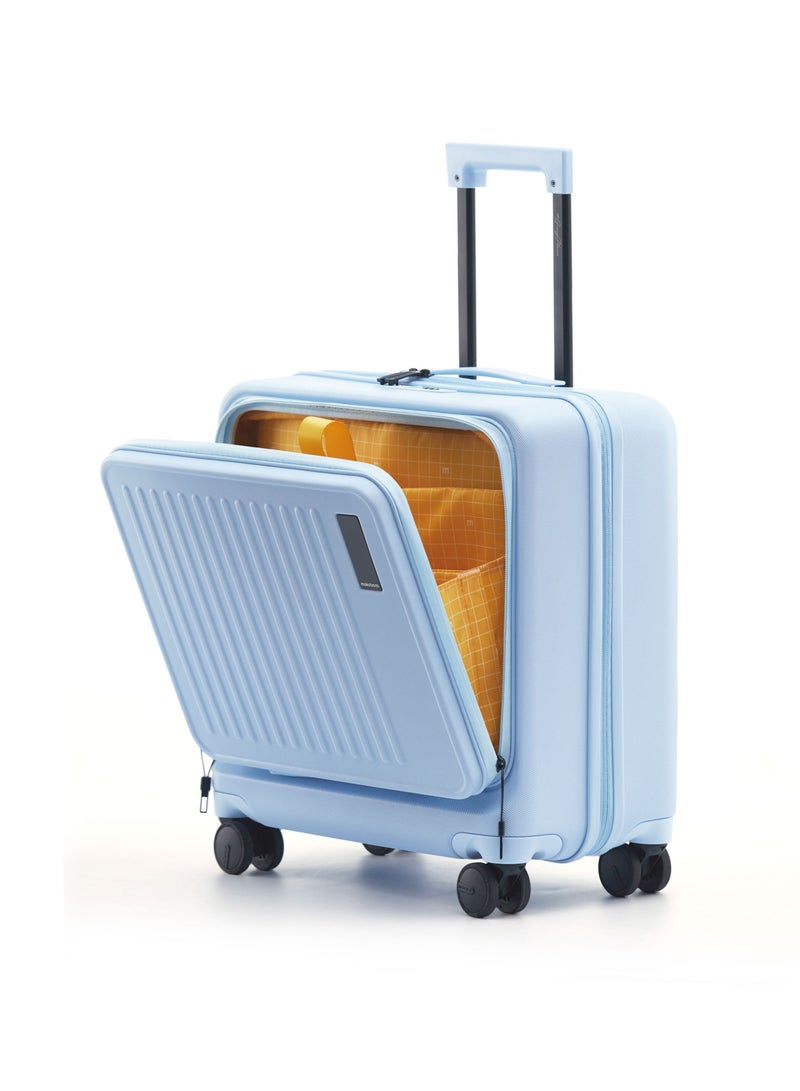 موكوبارا للتجارة ذ.م.م حقيبة سفر كابينة بولي كربونات زرقاء هادئة للنوم لليلة واحدة - Image 1