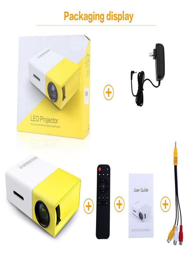 YG300 Mini Projector Audio YG-300 HD USB Mini Projector Support 1080P Home Media Player Home Theater Cinema - Image 3