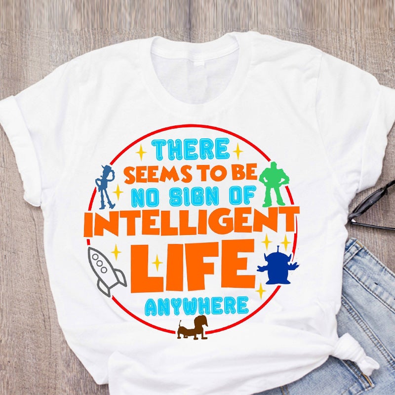[Send on the same day] cross-border T-shirt women's short-sleeved printed T-shirt cartoon supply women's clothing - Image 1