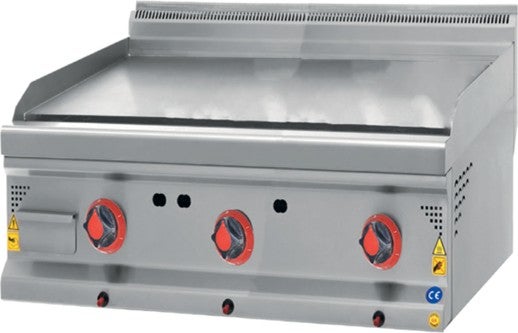 CSA Inox Karacasan Industrial 600 Series Counter Top Natural Gas Flat Plate Grill