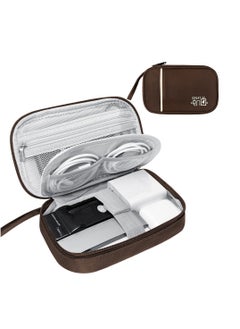 Travel Cable Organizer Bag Pouch - Waterproof Portable All-in-One Electronic Accessories Carry Case for Cables Chargers Phones Hard Drives SD Cards