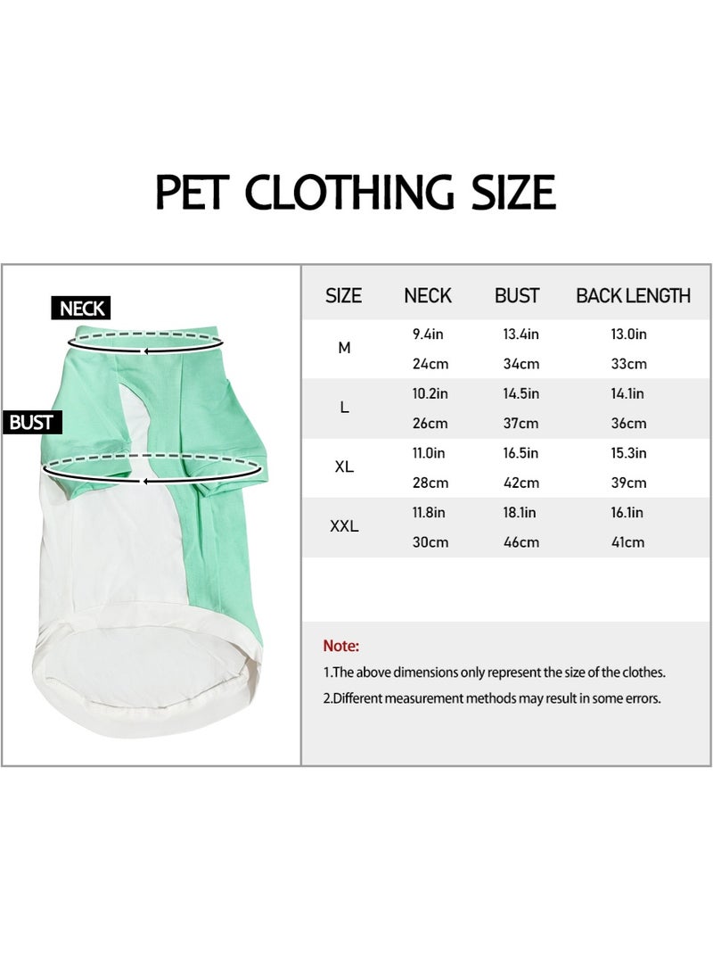 بلا شعر القط القطن تي شيرت ملابس الحيوانات الأليفة الملابس الخضراء ، 1 حزمة جرو سترة قميص ملابس القط ، الكلاب تنفس الكلاب الصغيرة القط ولد وفتاة - Image 3