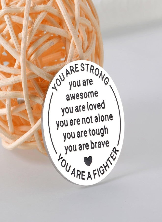 Delujouberst Breast Cancer Awareness Accessories Chemotherapy Must Haves for Women Breast Cancer Gifts for Women Cancer Care Survivor Gift for Cancers Patient Pocket Hug Token Trending Christmas Gifts 2025 - Image 5
