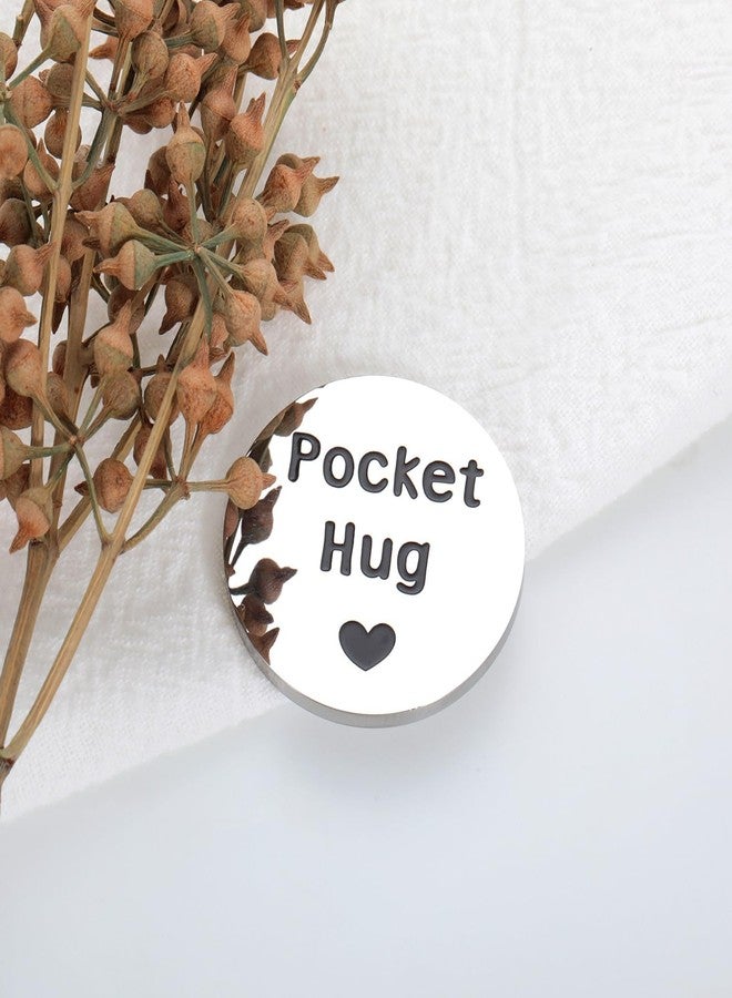 Delujouberst Breast Cancer Awareness Accessories Chemotherapy Must Haves for Women Breast Cancer Gifts for Women Cancer Care Survivor Gift for Cancers Patient Pocket Hug Token Trending Christmas Gifts 2025 - Image 3