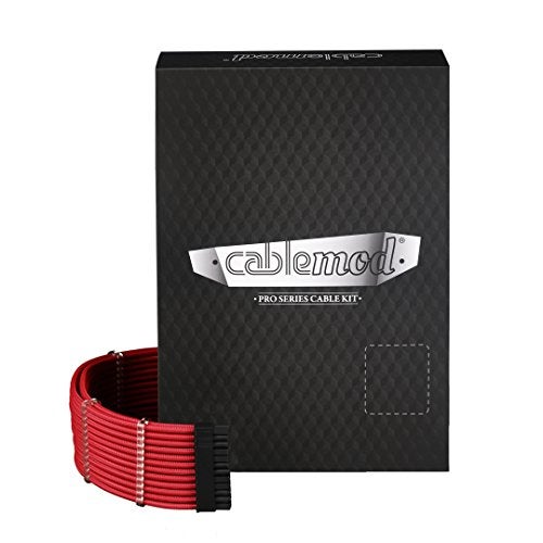CableMod C-Series Pro ModMesh Sleeved Cable Kit for Corsair Type 3 RM Yellow Label/AXi/HXi (Red) - Image 4