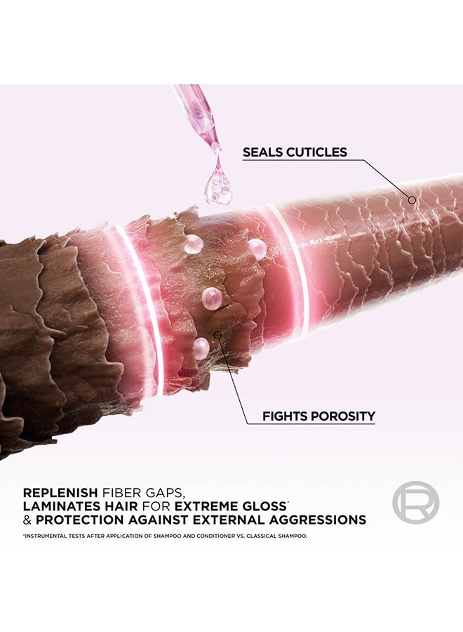 L'OREAL PARIS Elvive Glycolic Gloss Extra Gloss Shampoo with 3% Glycolic Acid for Dull and Porous Hair 600ML - Image 3