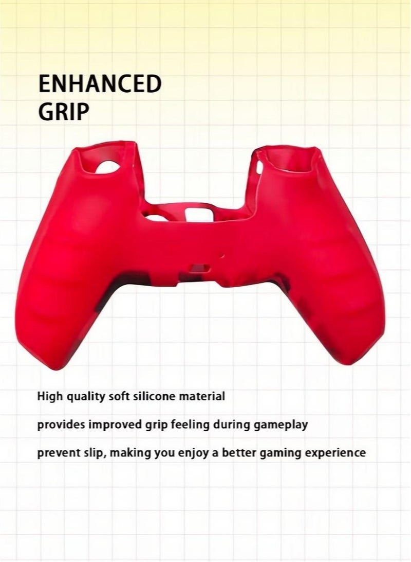 Silicone Shell Accessories For Sony 5 PS5 Wireless Controller Handles With Ergonomic Soft Ultra-Thin Silicone Protective Cover Gamepad Casefor Playstation 5 DualSense Wireless Controller - Image 2