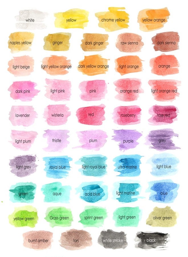 EXTRIC Watercolor Paint Set- 48 Colors Washable Water Paint with Palette, 3 Brushes & Refillable Water Brush Pen, Non Toxic, for Kids, Beginners, Adults & Artists - Image 4