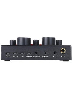 Viden V8 Live Sound Card Professional Sound Card Audio System Intelligent Volume Adjustable Audio Mixer  - Image 4