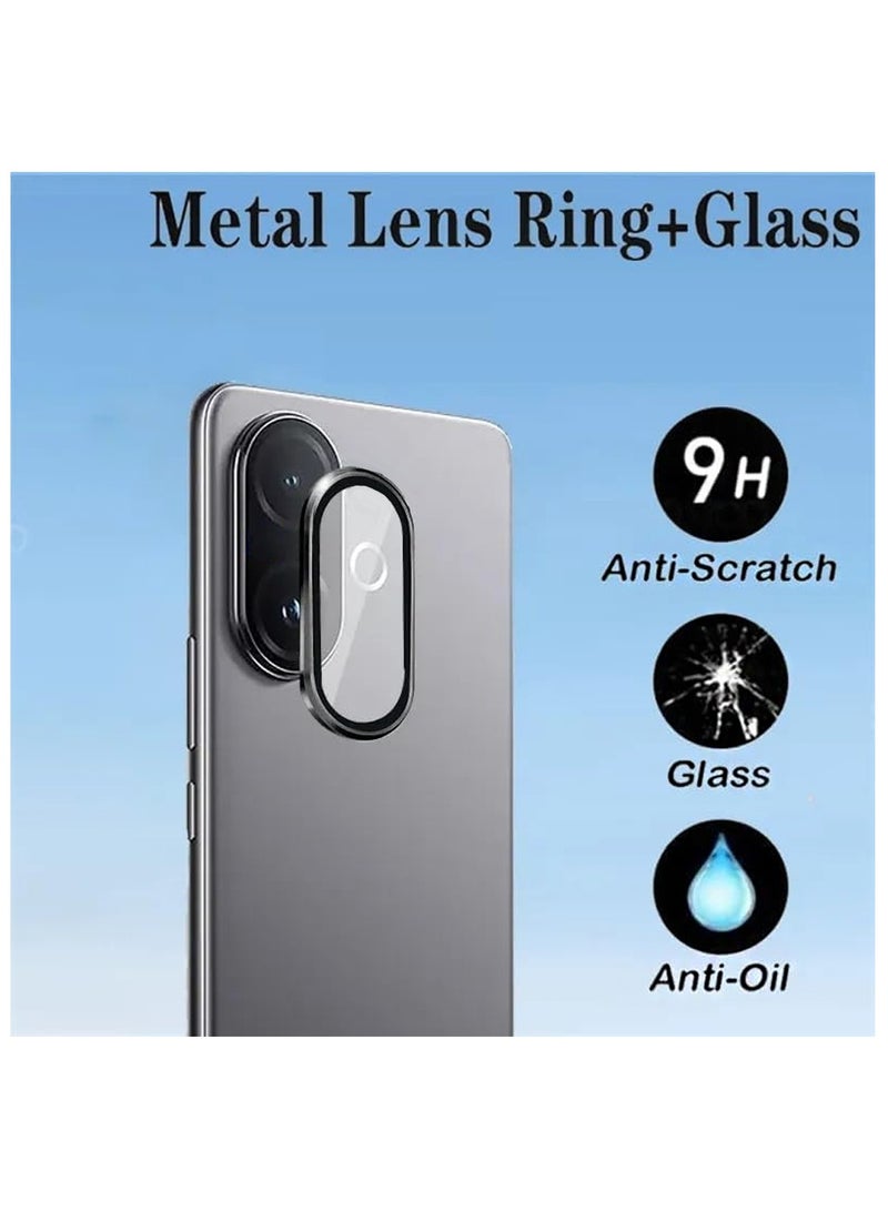 دبليو تيك واقي عدسة كاميرا مميز لهاتف vivo V60 Lite 5G 2025 (MLGICR) - أسود - Image 3