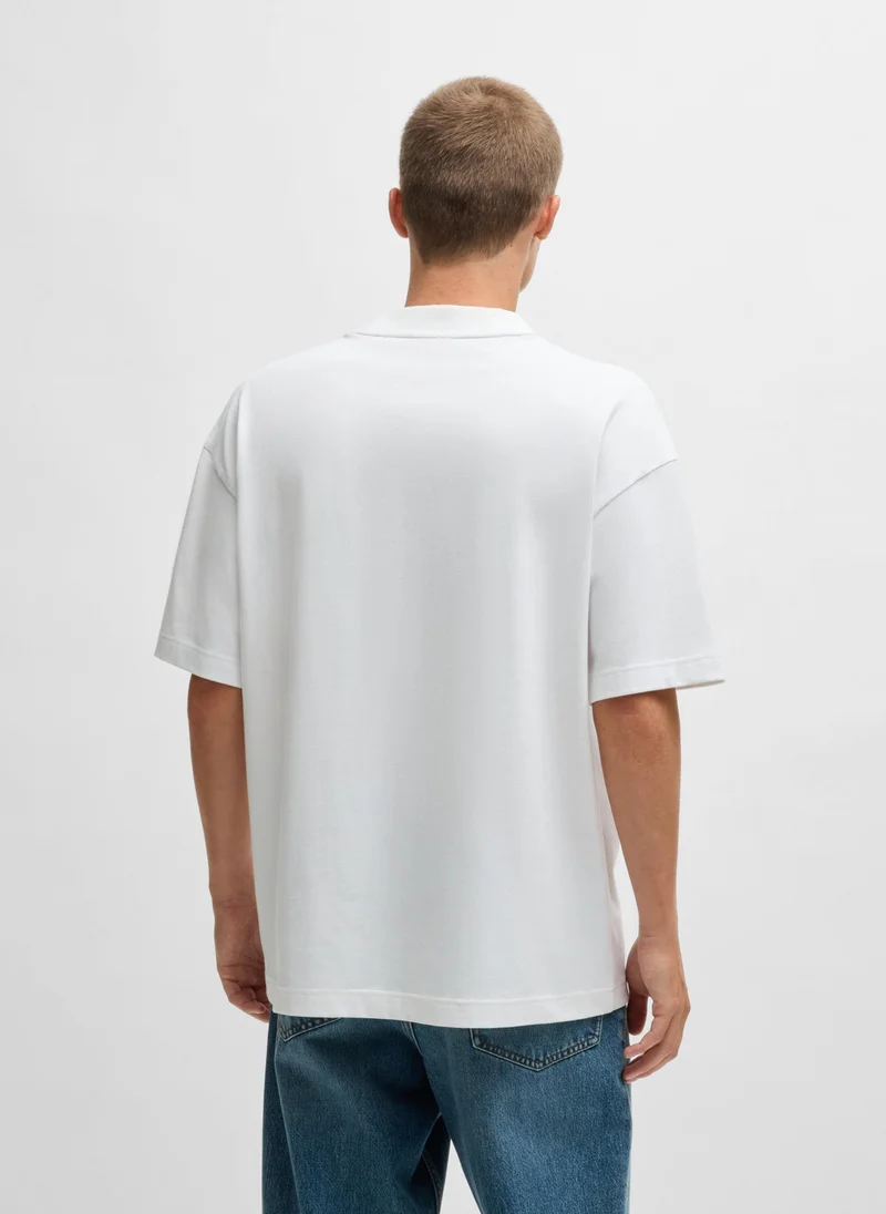 HUGO Cotton-jersey T-shirt with graphic print