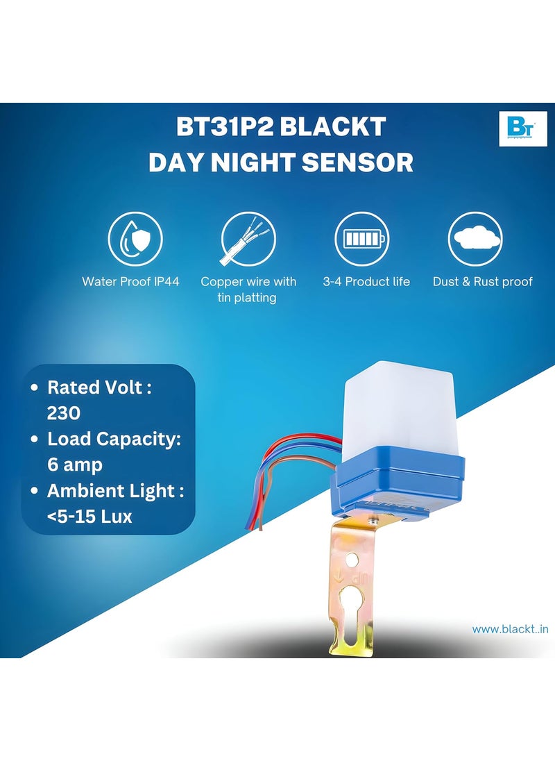 BlackT ElectroTech Blackt Electrotech BT31P4 Photocell Day Night Sensor for Street Light Garden Light Rating IP44  - Image 2