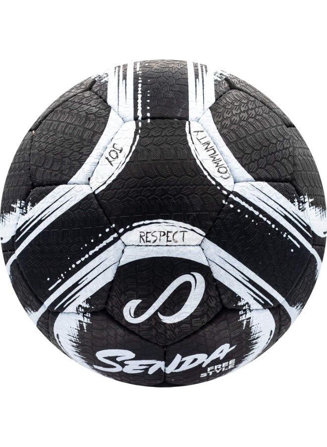 Senda Street Soccer Series:Street Soccer, Size 4, Black/White - Image 3