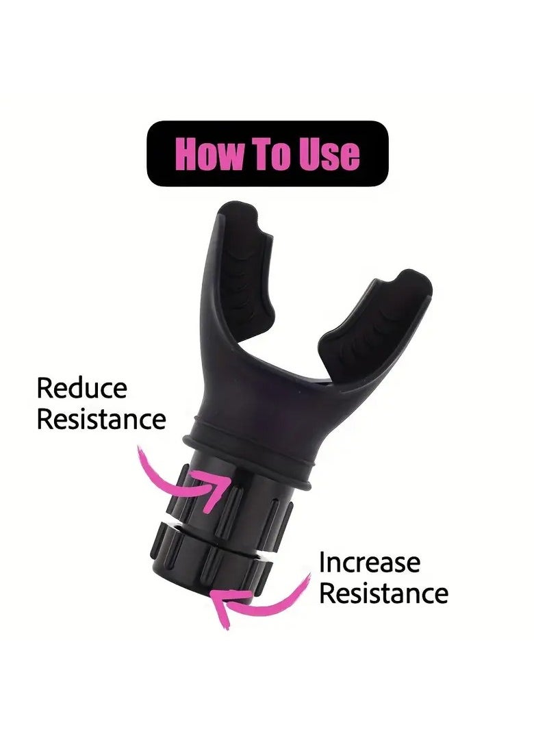 1pc Breathing Trainer With Adjustable Resistance, For Improved Lung Capacity And Fitness Training