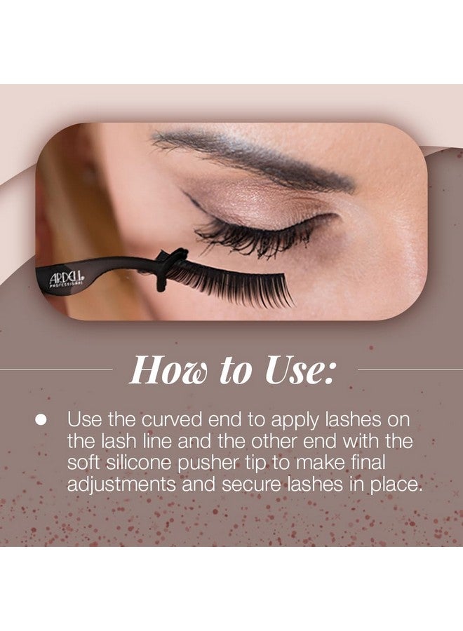 أرديل أداة أرديل السيليكونية لتركيب الرموش، ملقط رموش لتجميع الرموش، تطبيق الرموش الشريطية، قبضة ناعمة وتصميم متين، لون أسود - Image 5