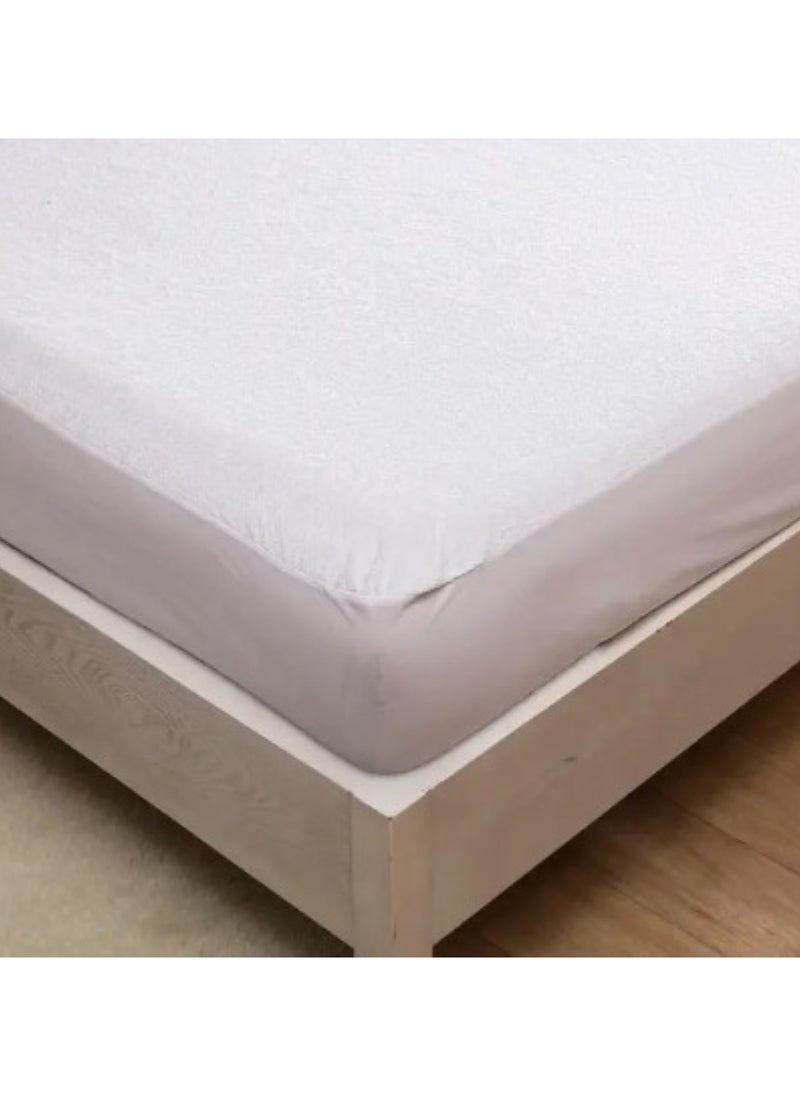 Huitich - Soft Plush Polyester Fitted Bed Sheet for Single Bed - 160 x 200 cm - Image 1