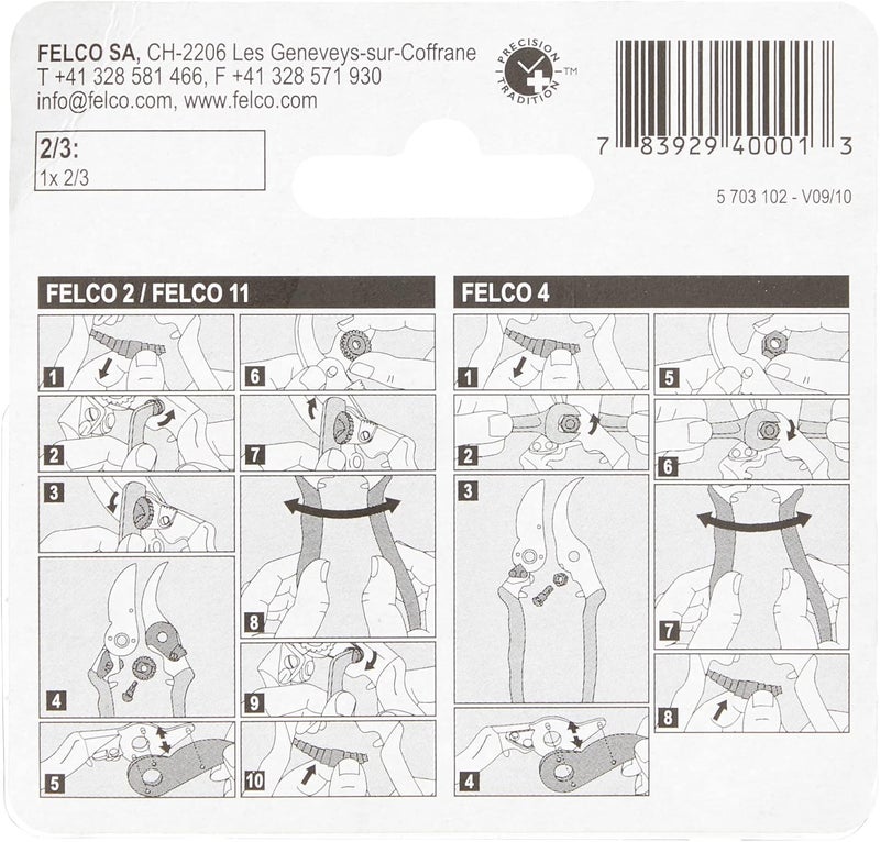FELCO Hand Pruner Replacement Blade (2/3) for hand pruner models: F2, F4 & F11 - Spare Cutting Blade for Garden Pruning Shears & Bypass Clippers (Single Pack) - Image 2